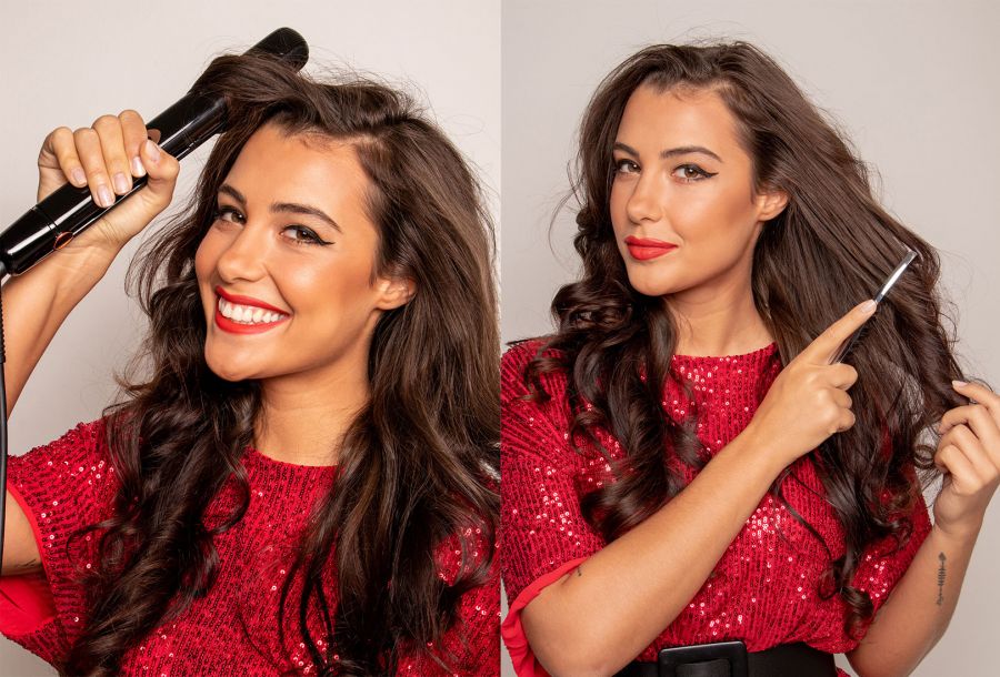 Sándor Orsi és Tóth Andi bemutatják, milyen frizurát választanak az ünnepekre - SZÉPSÉG - Hajápolás  - sandor orsi frizuraja, tóth andi frizurája, ünnepi frizura, Wella Deluxe Oil-infused, 