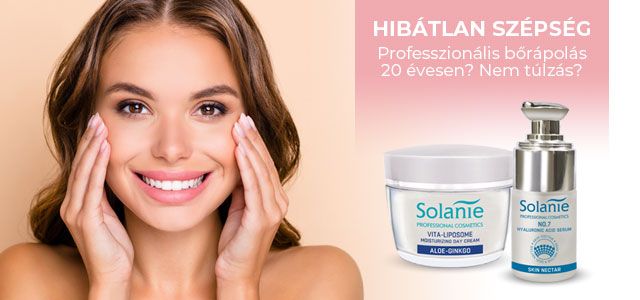 Professzionális bőrápolás: Solanie termékek minden korosztálynak - SZÉPSÉG - Bőrápolás - nappali krém, professzionális bőrápolás, professzionális kozmetikum, solanie termékek, szemkörnyékápolás, 